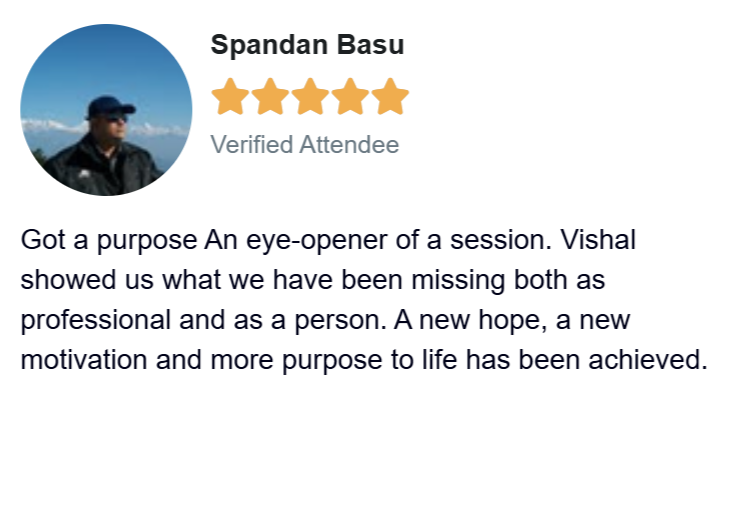 Testimonial from Spandan Basu